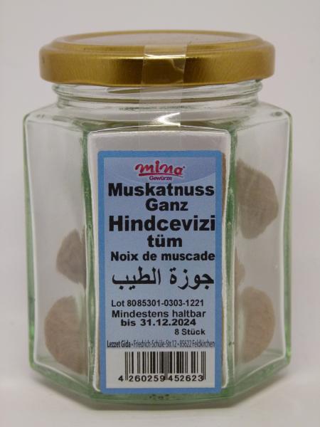 Mina Muskatnuss ganz, 8 Stück
